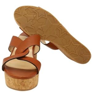 Jimmy Choo Atia Brown Platform Sandals